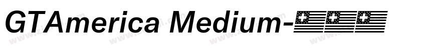 GTAmerica Medium字体转换